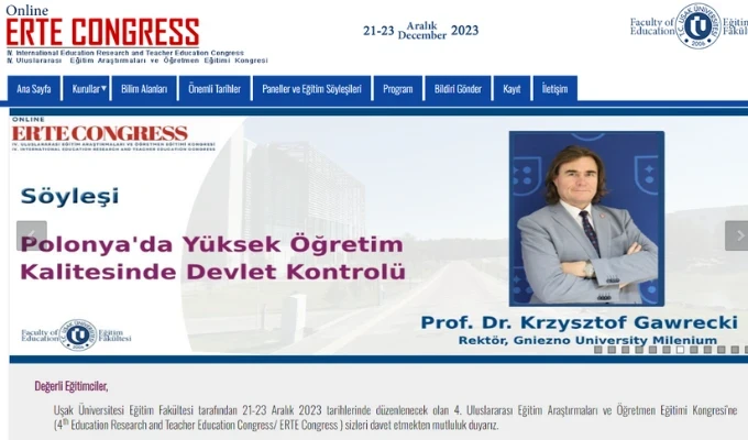 Udział Rektora GSW Milenium w IV Międzynarodowym Kongresie Badań nad Edukacją i Kształceniem Nauczycieli