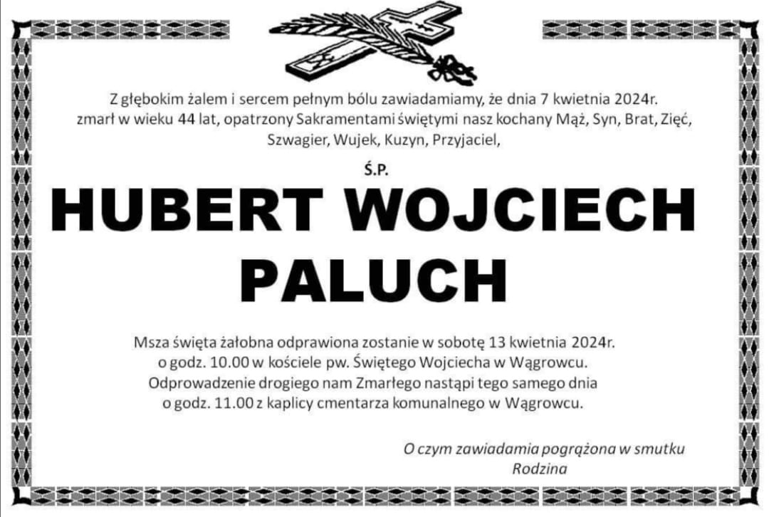 Ś.P.  dr Hubert Wojciech Paluch, DPH, MBA, MSc Rektor GSW Milenium w latach 2013-2019