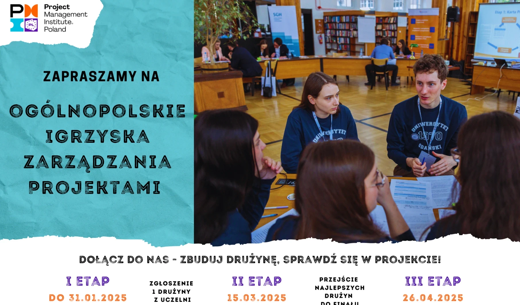 Zapraszamy do udziału w Ogólnopolskich Uczelnianych Igrzyskach Zarządzania Projektami!