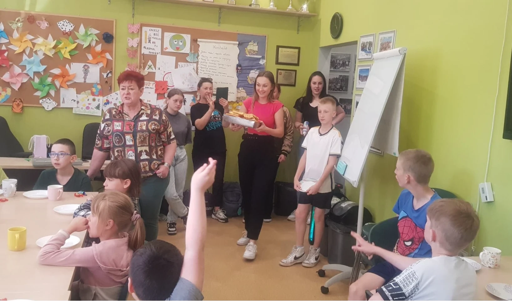 Zajęcia terenowe studentek Pedagogiki w ramach przedmiotu "Pedagogika społeczna"
