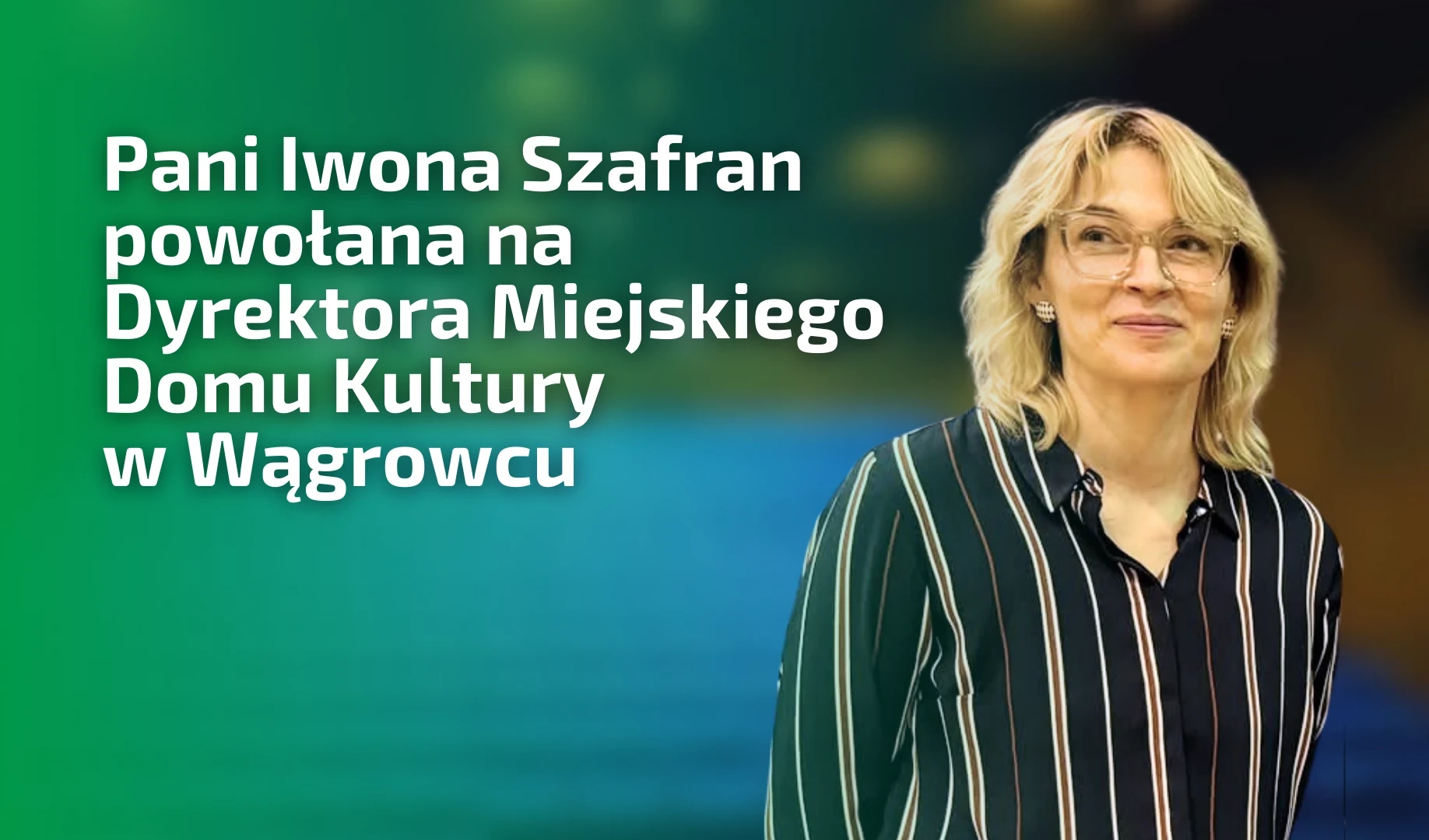 Wykładowczyni GSW Milenium z nową kadencją na stanowisku Dyrektora MDK