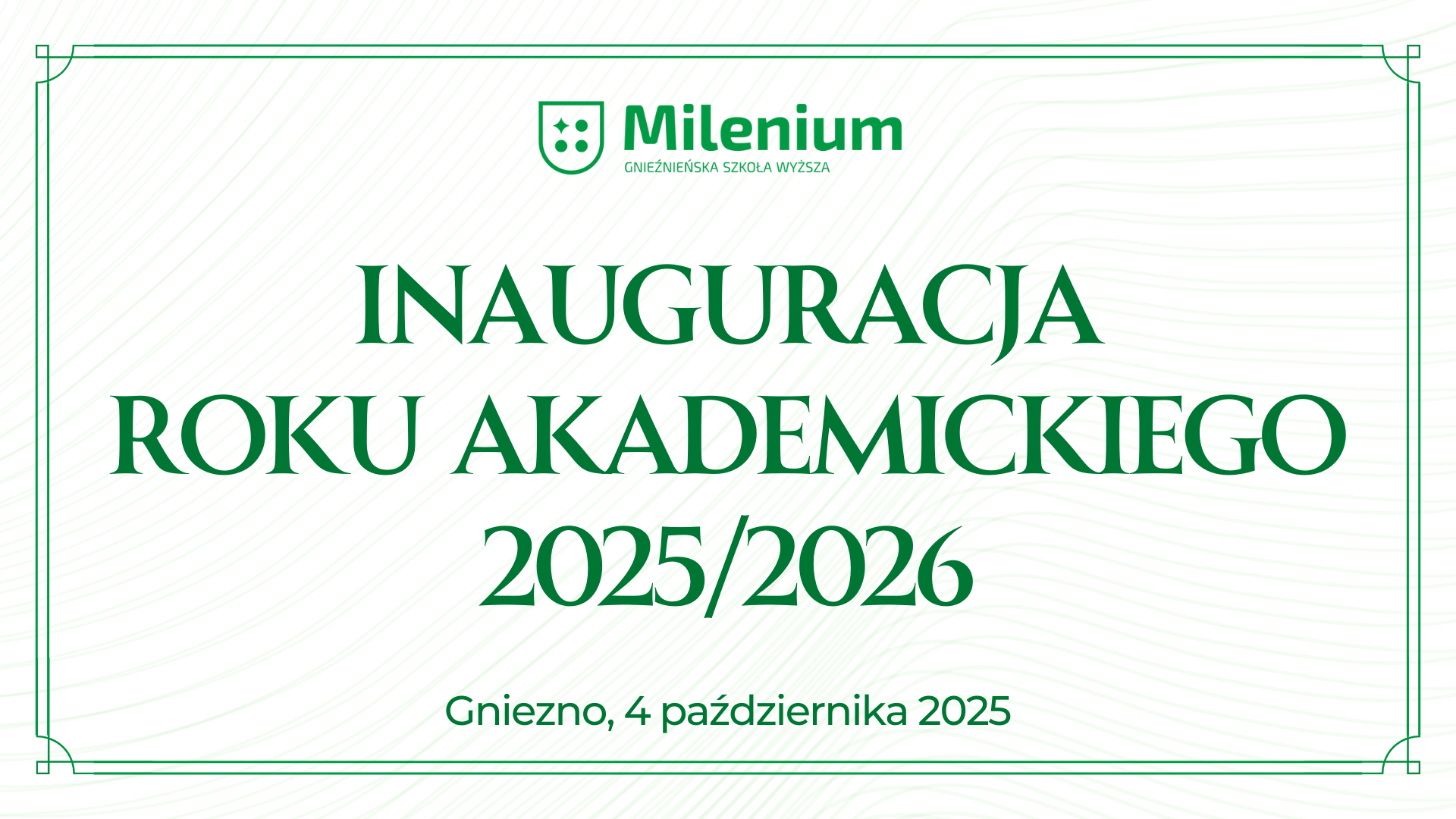 Inauguracja roku akademickiego 2025/2026