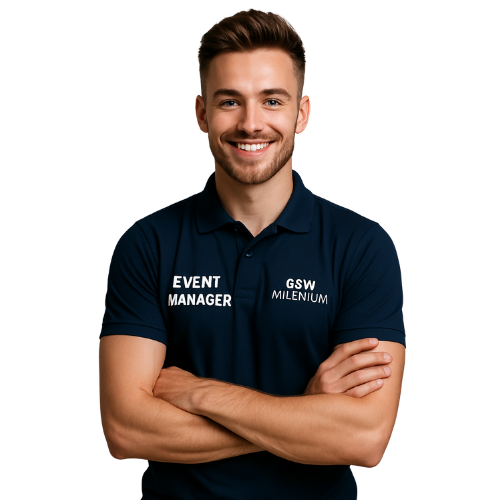 uśmiechnięty student Zarządzania specjalność Event Manager