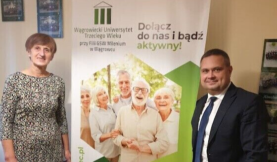 GSW Milenium przekazało nowe materiały promocyjne dla Wągrowieckiego Uniwersytetu Trzeciego Wieku