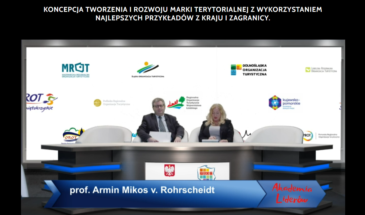 Dr hab. Armin Mikos von Rohrscheidt, profesor GSW Milenium prelegentem "Akademii Liderów"