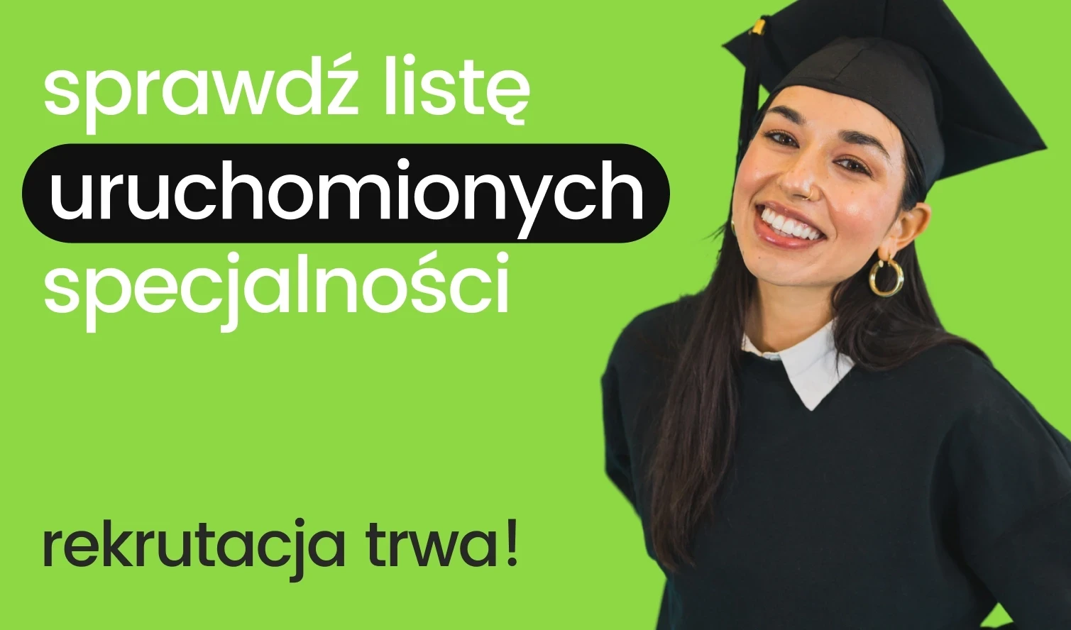 Trwa rekrutacja na uruchomione specjalności!